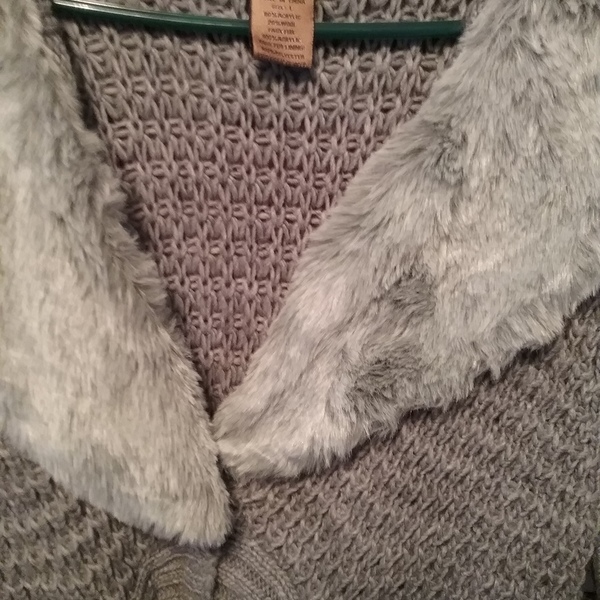 Warm sweater coat is being swapped online for free