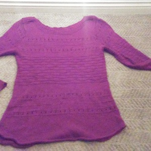 burgundy knit long sweater is being swapped online for free