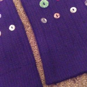 black leg warmers with buttons  is being swapped online for free