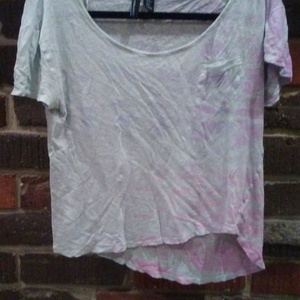 loose pastel tie dyed crop top  is being swapped online for free