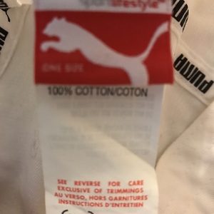 White Puma women's sized hat. Never been worn is being swapped online for free
