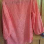 Jaclyn Smith Coral/Salmon Blouse Small is being swapped online for free
