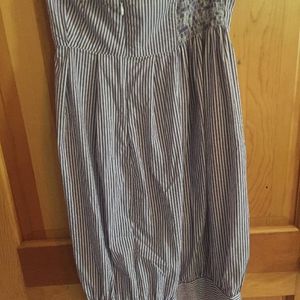 Zara Basic Purple Striped Sleeveless Dress Small is being swapped online for free