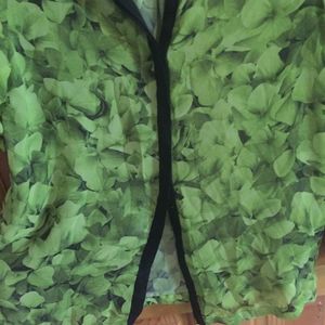Michael Kors Floral Lime Green Blouse Size Small is being swapped online for free
