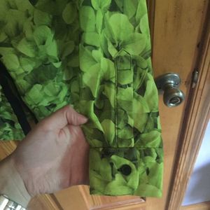 Michael Kors Floral Lime Green Blouse Size Small is being swapped online for free