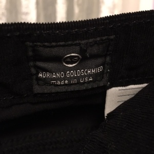 Women's Adriano Goldschmied black courduroy pants size 25R is being swapped online for free