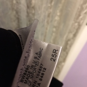 Women's Adriano Goldschmied black courduroy pants size 25R is being swapped online for free