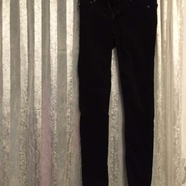 Women's Adriano Goldschmied black courduroy pants size 25R is being swapped online for free