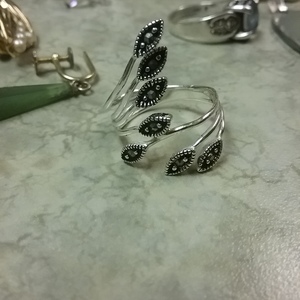 Sterling Marcasite  wrap ring - 6 is being swapped online for free