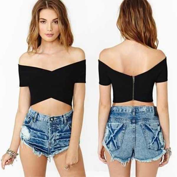 Off Shoulder Crop Top is being swapped online for free