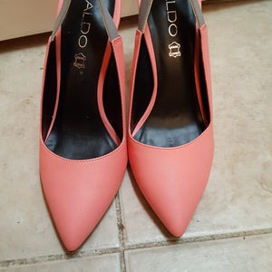 Aldo salmon pink heels is being swapped online for free