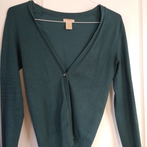 Plain teal cardigan is being swapped online for free
