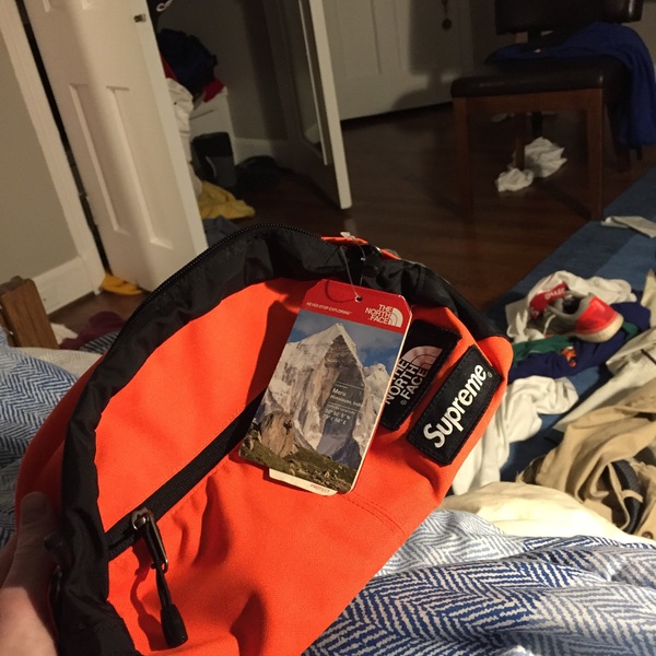 Supreme x North Face Orange Fanny Pack is being swapped online for free