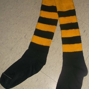 Black and Yellow cute Knee high Socks is being swapped online for free