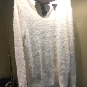 A.n.a. White furry sweater XL is being swapped online for free