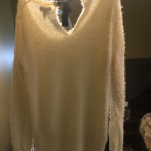 A.n.a. White furry sweater XL is being swapped online for free