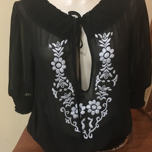 Embroidered Peasant Blouse is being swapped online for free