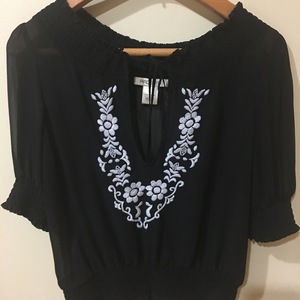 Embroidered Peasant Blouse is being swapped online for free