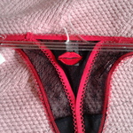 Black and Red Lace Panties Small is being swapped online for free