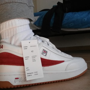 Gosha x FILA white red sneakers size US9 is being swapped online for free