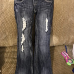 Almost famous low rise flare jeans is being swapped online for free