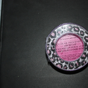 Scent Portable Car Viser Holders - Pink Leopard print  is being swapped online for free