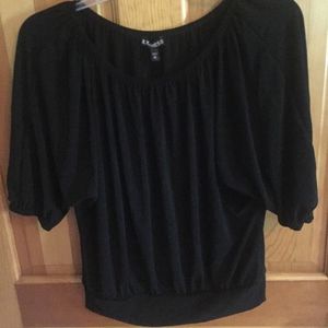 Express Draped black top - xs is being swapped online for free