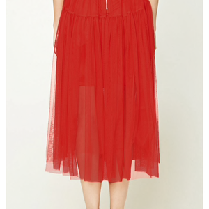 Forever 21 Red Pleated Tulle Skirt is being swapped online for free