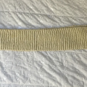  Cream scarf with hood attached  is being swapped online for free