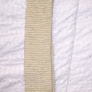  Cream scarf with hood attached  is being swapped online for free