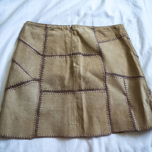 Brown Suede Patchwork Mini Skirt is being swapped online for free