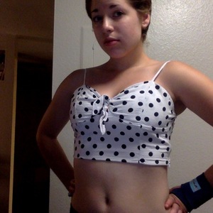 Retro Polka dot crop top size (0-2) is being swapped online for free