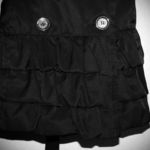 EXPRESS Black Button-Down Ruffle Hem Jacket (sz. extra small) is being swapped online for free