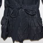 EXPRESS Black Button-Down Ruffle Hem Jacket (sz. extra small) is being swapped online for free