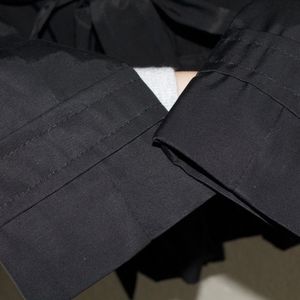 EXPRESS Black Button-Down Ruffle Hem Jacket (sz. extra small) is being swapped online for free