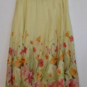 Yellow Floral Skirt size 8 is being swapped online for free