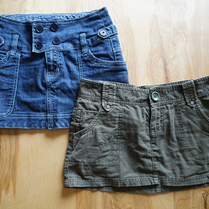 Mini Skirts (2) Denim and Corduroy is being swapped online for free