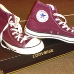 Women's Maroon All-Star High-Top Converse SIZE 10 is being swapped online for free
