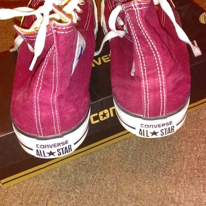 Women's Maroon All-Star High-Top Converse SIZE 10 is being swapped online for free