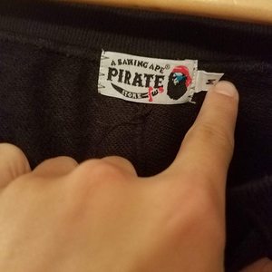 A Bathing Ape baby milo pirate collection short is being swapped online for free