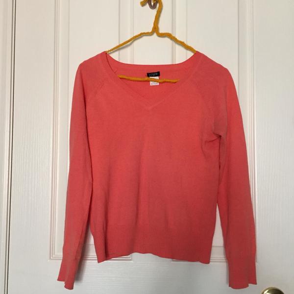 J Crew Coral Thin Knit Sweater in XS is being swapped online for free