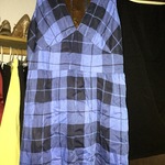 NWOT Blue & Black Plaid Dress Derek Heart S/M is being swapped online for free