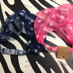 2 polka dot stretch headbands  is being swapped online for free