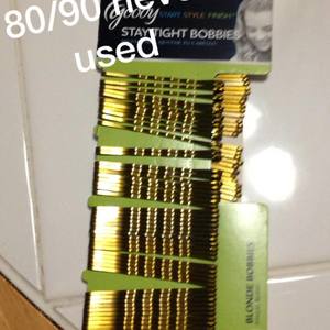 80 blonde bobby pins (from when I dyed my hair blonde & only used 10) is being swapped online for free