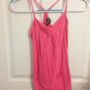 Casual pink strapy tank. Size Medium.  is being swapped online for free