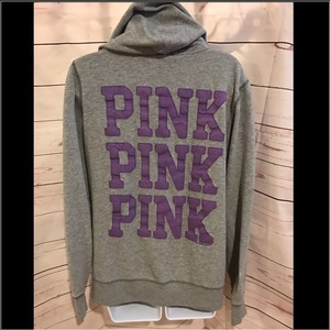 Victoria Secret Women's Gray Long Sleeve Zip Up Hoodie Jacket is being swapped online for free