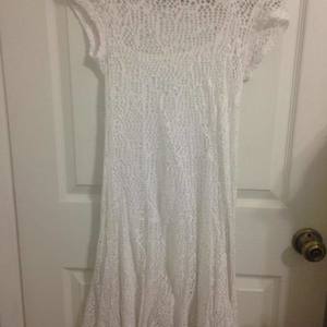 Cato White Lace Dress Size small (Very see through) is being swapped online for free