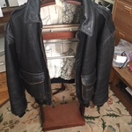 Mens Vintage Avirex A2 Leather Jacket XL  in good shape.  is being swapped online for free