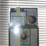 Kitchen organizer set comes with notebook, recipe cards, recipe card holder, magnets, and napkins.  is being swapped online for free