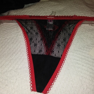 black and red g string panties  is being swapped online for free